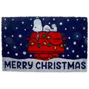 Snoopy Merry Christmas Coir Doormat